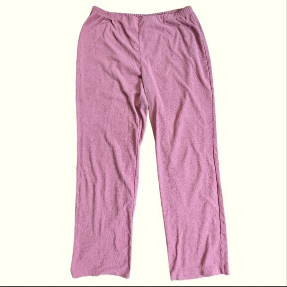 Chico's Travelers High Rise Crinkle Fabric Straight Leg Stretchy Comfort Pants - Picture 1 of 4